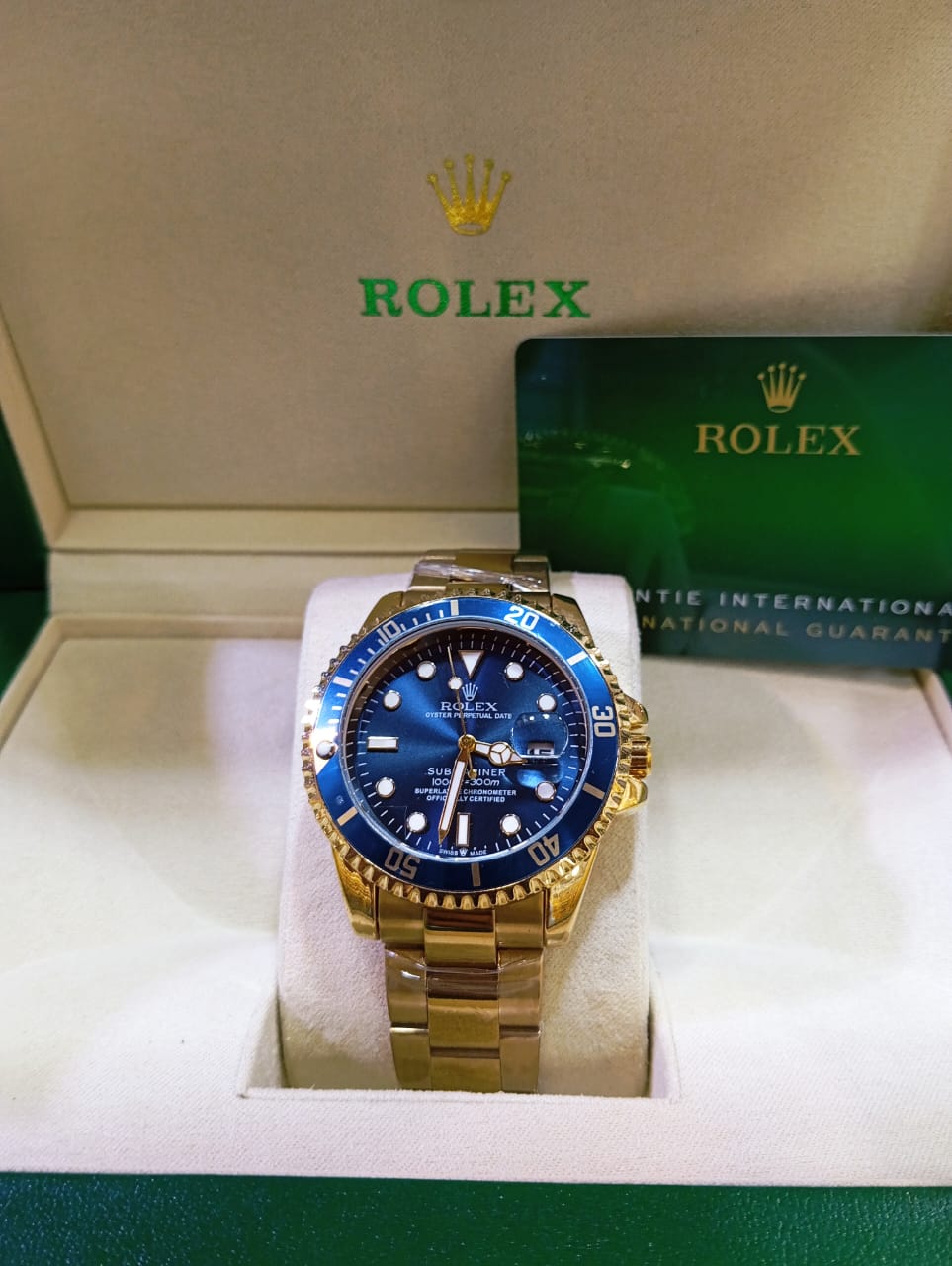 Rolex Submariner Style Watch – 6 Variants Gift Box Guarantee Card