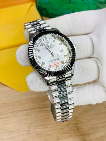 Rolex Datejust AAA Style Watch – Black & Blue Sapphire Bezel Gift Box