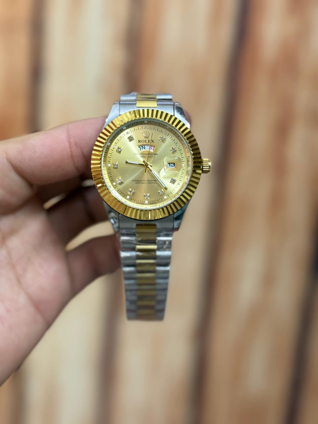 Rolex Day-Date Presidential Style Watch – Diamond Dial 6 Variants