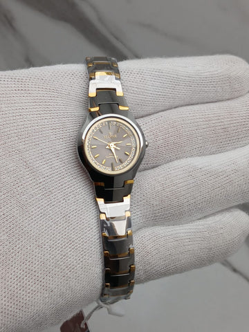 Seastar Sapphire Original Stone Ladies Watch – Black & White Ceramic