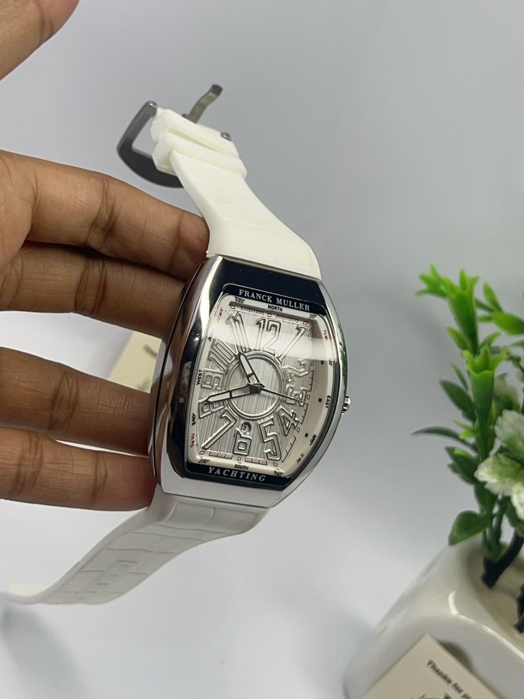 Franck Muller Vanguard Yachting Style Watch – Black & White