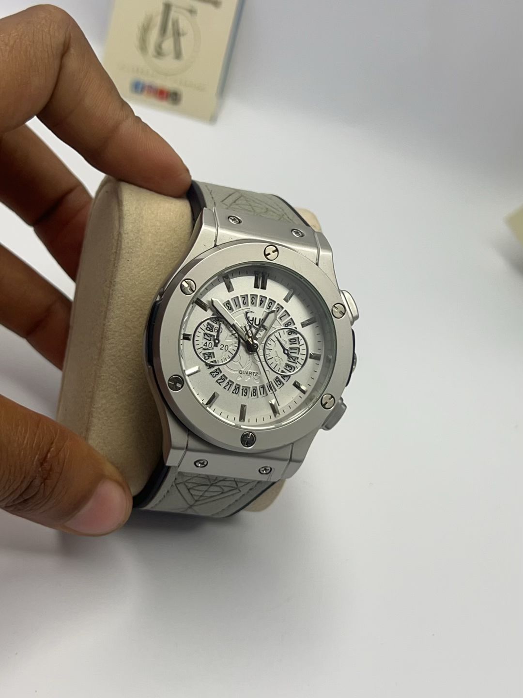 Hublot Big Bang Style Watch – All White Quartz Chronograph