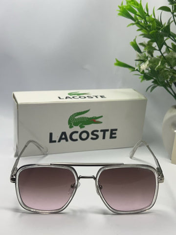 Alleerans Croc Double-Bridge Aviator Sunglasses – Gradient Rose Brown