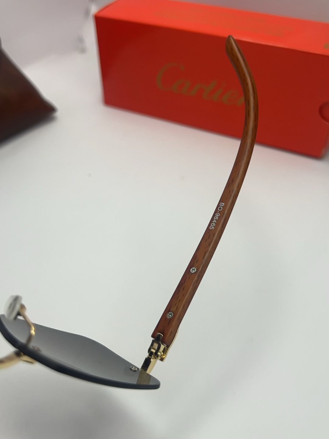 Black Shade Rimless Luxury Sunglasses – Panther Edition