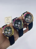 Rolex Daytona Rainbow - Rose Gold Side View