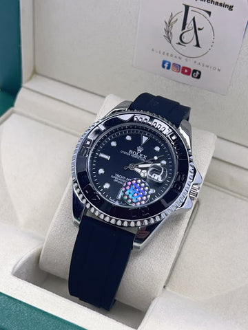 Rolex Yacht-Master - Black Dial Side View in Box