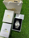 Matturi Chronograph - Silver Two-Tone Side View