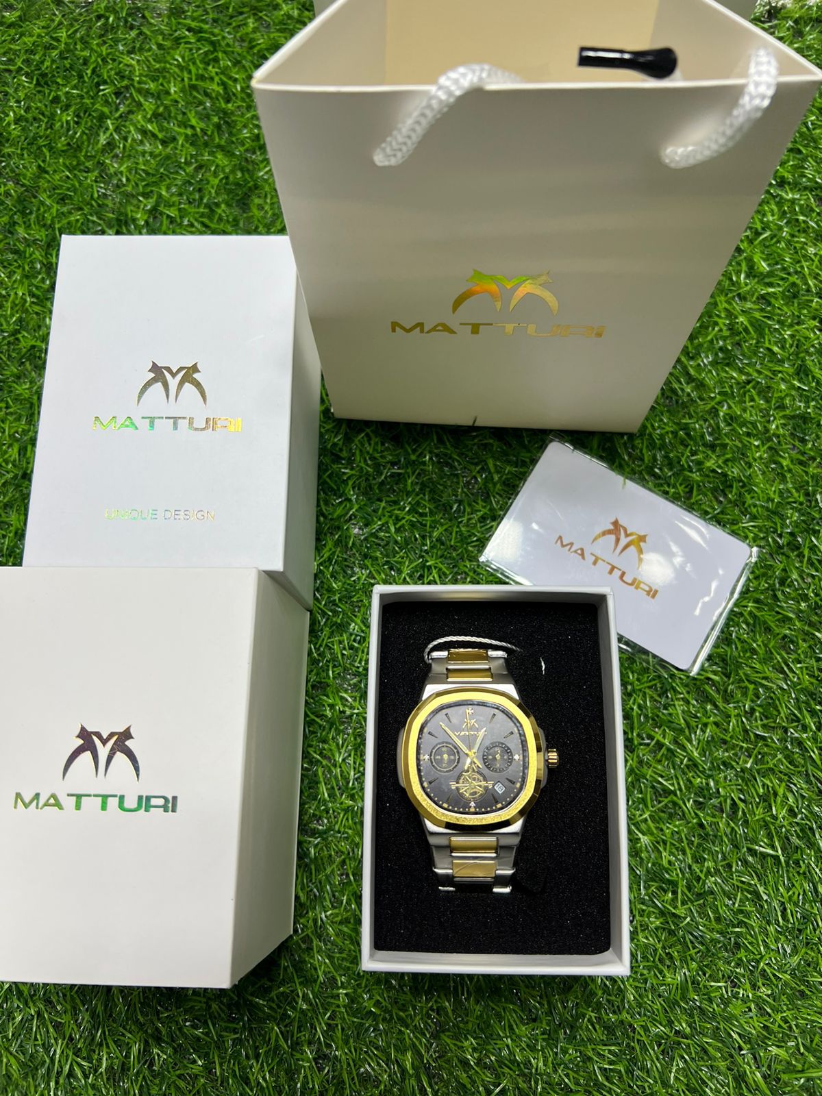 Matturi Chronograph - Blue Two-Tone with Tag