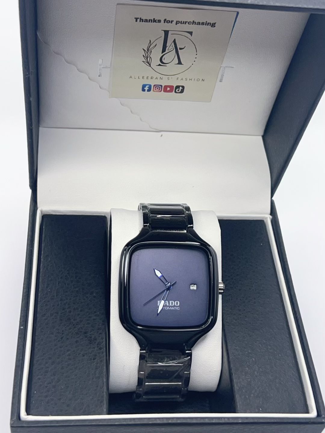 Rado Automatic - Silver Case Navy Blue Dial in Gift Box