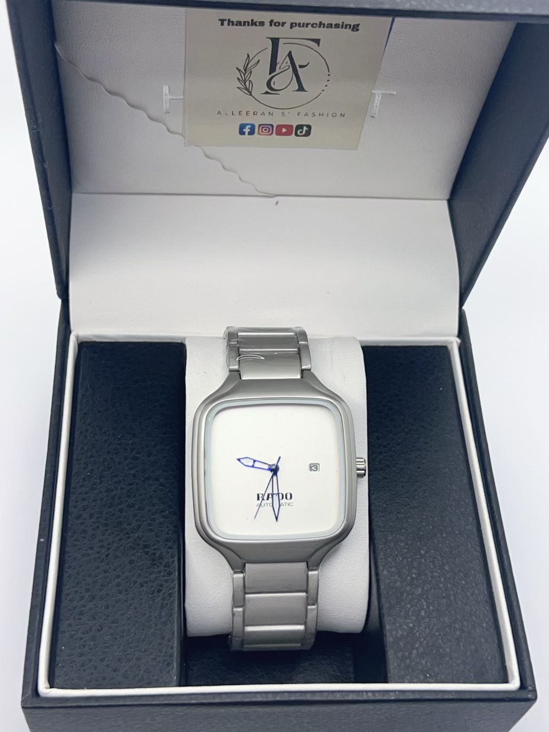 Rado Automatic - Silver Case Olive Green Dial in Gift Box