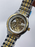 Fitron Skeleton Automatic - Gold Skeleton Dial Close Up