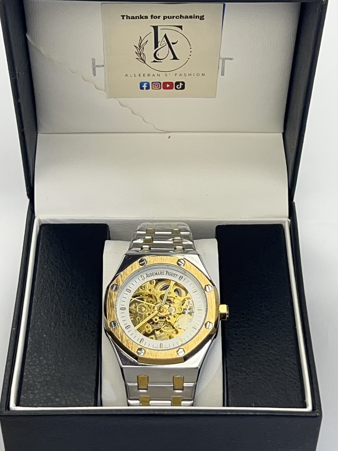 AP Royal Oak Skeleton - Full Silver Case in Gift Box