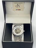 AP Royal Oak Skeleton - Silver & Gold Two-Tone in Gift Box (Full View)