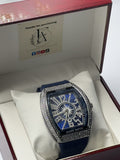 Denvosi Iced Out - Black Dial Rose Gold Case in Gift Box