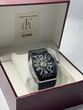 Denvosi Vanguard - Brown Dial Silver Case in Gift Box (Angle 1)